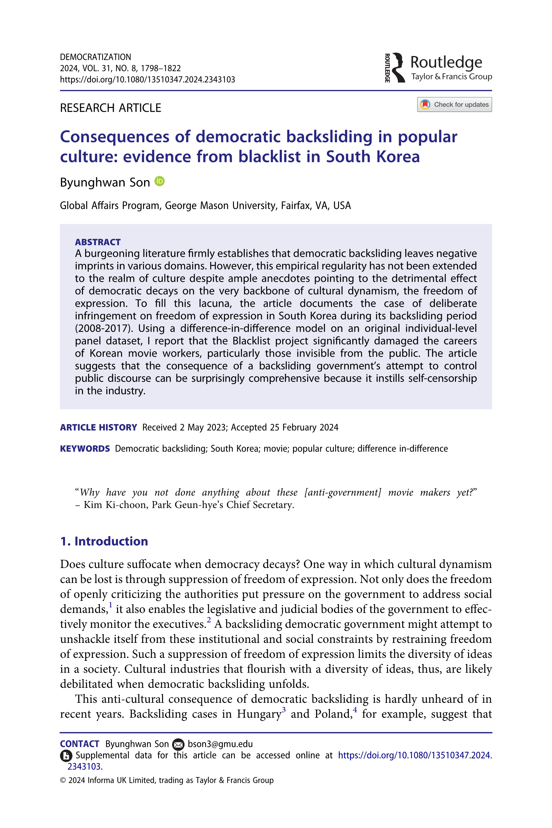 출처: Democratization